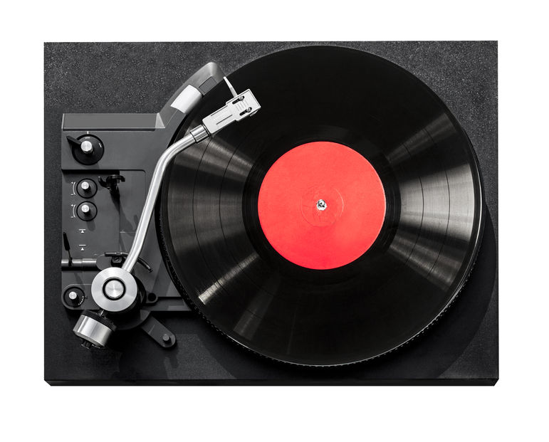 old record player